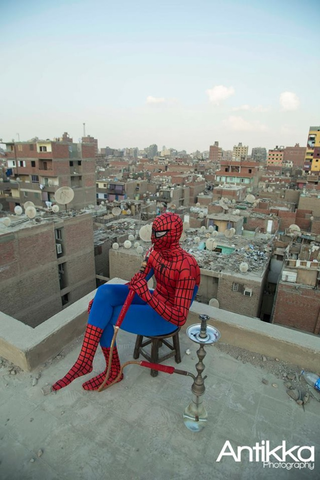 Illustration for article titled Spider-Man, Hanging Out in Cairo